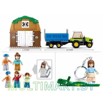 Конструктор Sluban M38-B0561 Молочная ферма (513 деталей) картинка 3